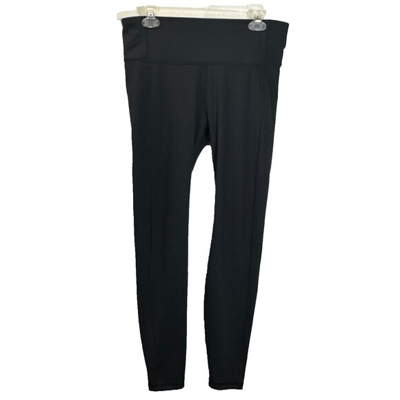 All In Motion Leggings Women's Sz L Black Athletic Gym Pull On Poly Blend Pants - Picture 1 of 8